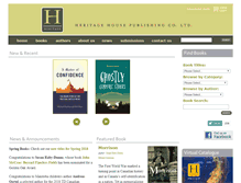 Tablet Screenshot of heritagehouse.ca